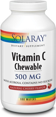 Tablets Solaray Vitamin C Cherry Flavor