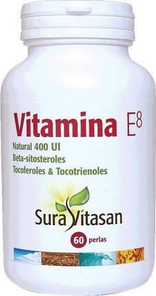 Vitamin E8 Natural 400 International Units 60 Pieces Sura Vitasan