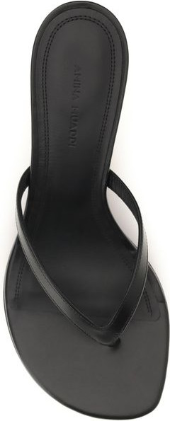 Однотонные сандалии Amina Muaddi Juliette Thong Sandals