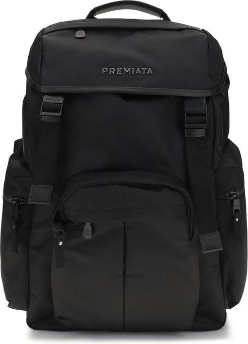 Black Nylon Backpack Premiata