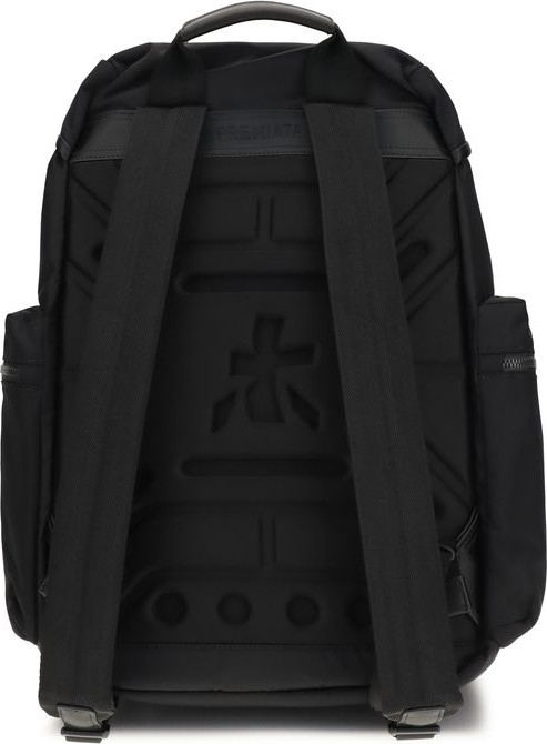 Black Nylon Backpack Premiata
