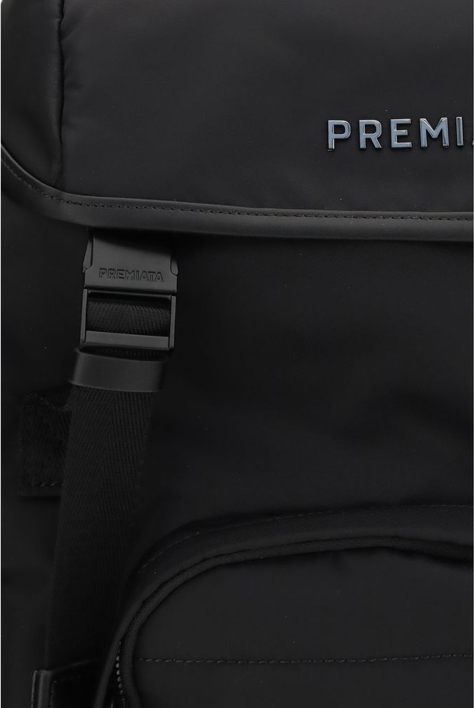 Black Nylon Backpack Premiata
