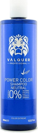 Shampoo Valquer Power Colour Vegan und Sulfatfrei für gefärbtes Haar, Farbverstärker