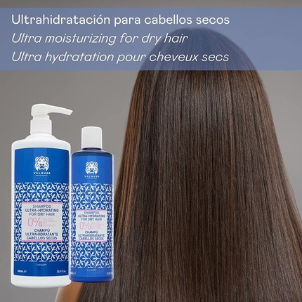 Shampoo Valquer Ultra Feuchtigkeitsspendendes Shampoo für trockenes Haar