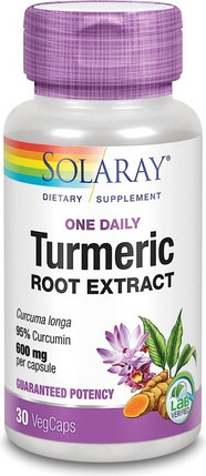 Vegetable Capsules Solaray Turmeric 600 Mg