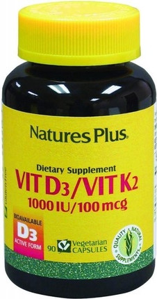 Capsules Nature's Plus Vitamin D3 Vitamin K2