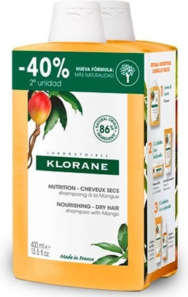 Shampoo Klorane Mango Nourishing Shampoo For Dry Hair Duo