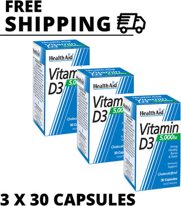 Capsules Health Aid Vitamin D3 5000 International Units