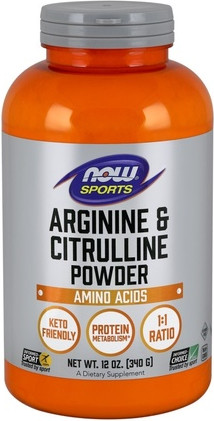 Arginin & Citrullin Pulver von Now Foods