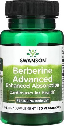 Vegetable Capsules Swanson Berberine Advanced Enhanced Absorption