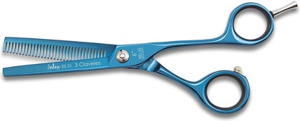 Haarschere 3 Claveles Peluq Silex Blau