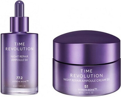 Gift Set Missha Time Revolution Night Repair Ampoule & Cream Duo