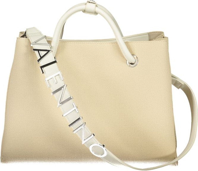 Handbag Valentino Beige Polyethylene