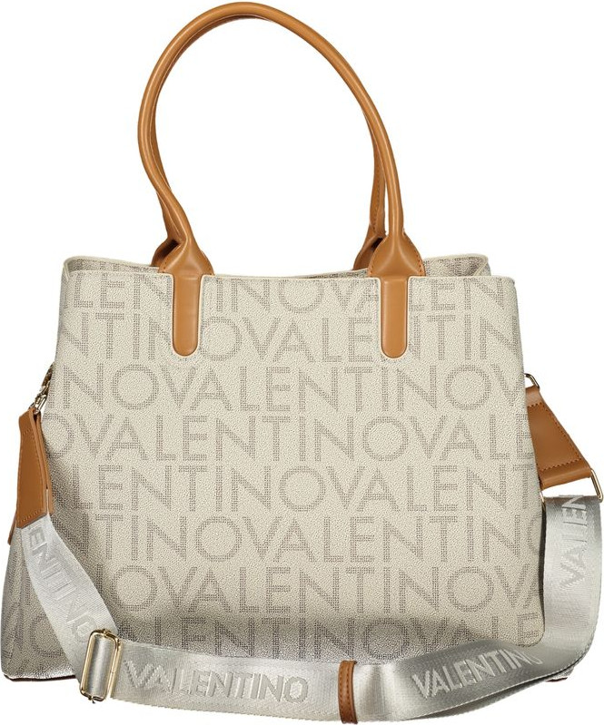 Handbag Valentino Beige Polyethylene