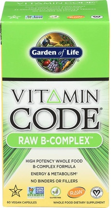 Vegan Capsules Garden Of Life Vitamin Code Raw B Komplex