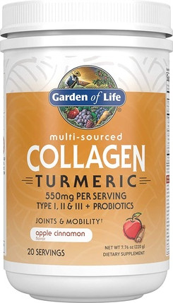 Hydrolyzed Collagen Peptides Powder Supplement Garden Of Life Apple Cinnamon Turmeric