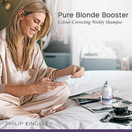 Pure Blonde Booster Color-Correcting Purple Shampoo Philip Kingsley