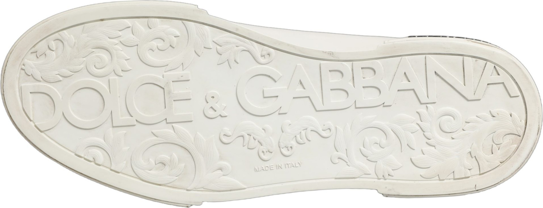 Белые кожаные кроссовки Dolce & Gabbana с логотипом