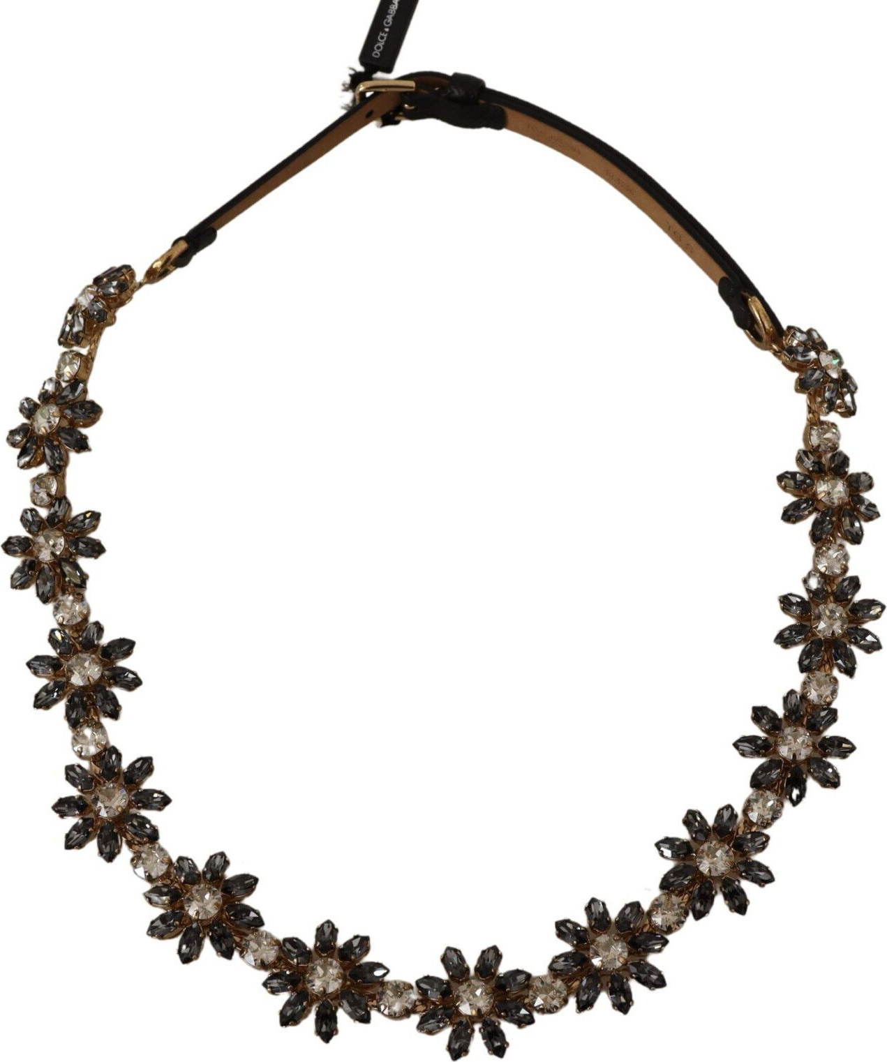 Belt Dolce & Gabbana Elegant Crystal Daisy Chain
