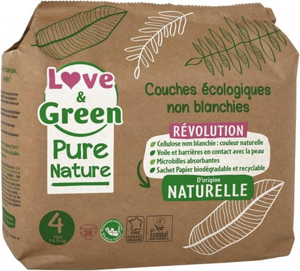 Ecological Diapers Love & Green Pure Nature