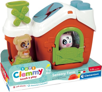 Building Bricks Clementoni Sensory Farm Clemmy Soft Blocks