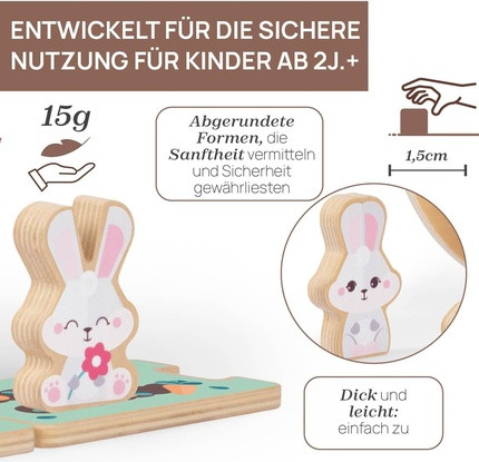 Toy Rabbit Hill Montessori Game Chicco