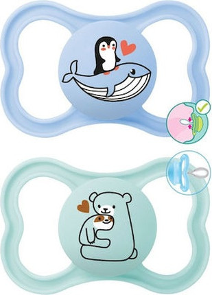 Silicone Pacifier MamaJeans Better Together Blue 2 Pack
