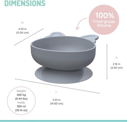Silicone Suction Bowl Melii