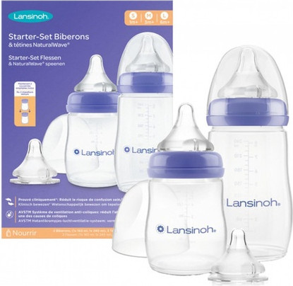 Baby Bottles and Teats Starter Set Lansinoh