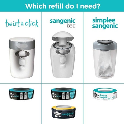 Advanced Nappy Disposal Refills Tommee Tippee Twist and Click