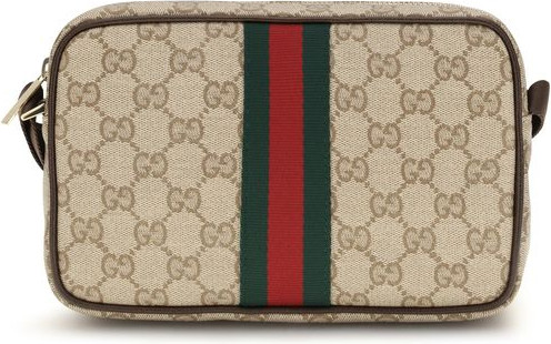 Сумка через плечо Gucci Бежевая Ткань