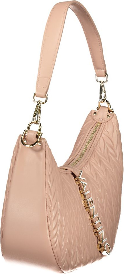 Розовая полиэтиленовая сумка Valentino
