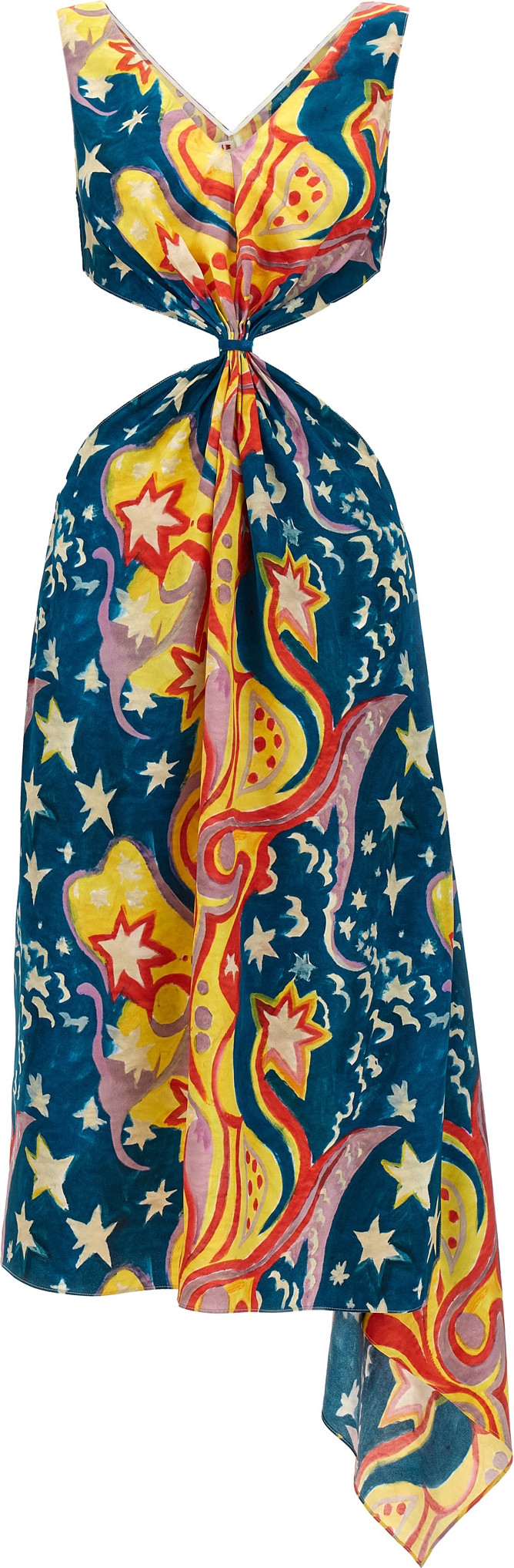 Marni Mehrfarbiges Viskose Maxikleid