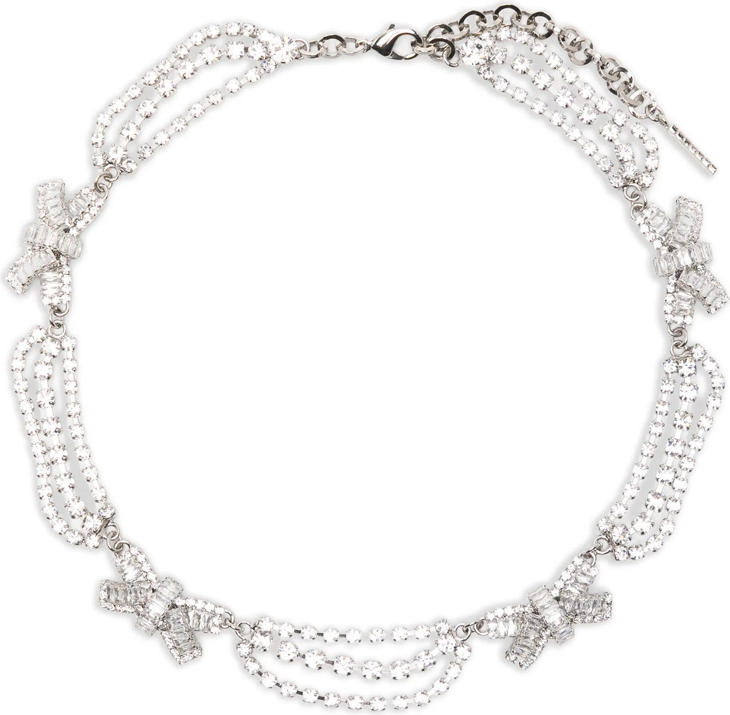 Silver Glass Necklace Alessandra Rich