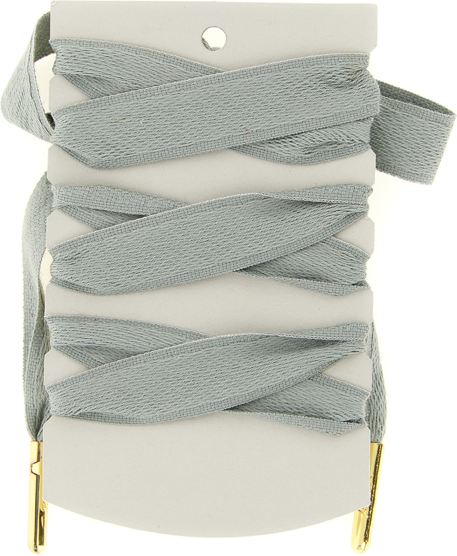 Shoelaces Gray Cotton Broch
