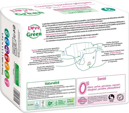 Hypoallergenic Nappies Love & Green