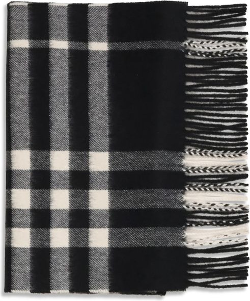 Scarf Burberry Black Cashmere