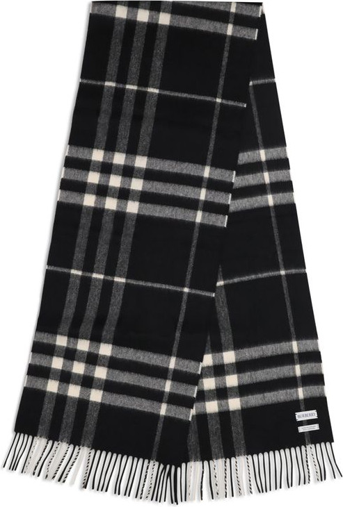 Scarf Burberry Black Cashmere