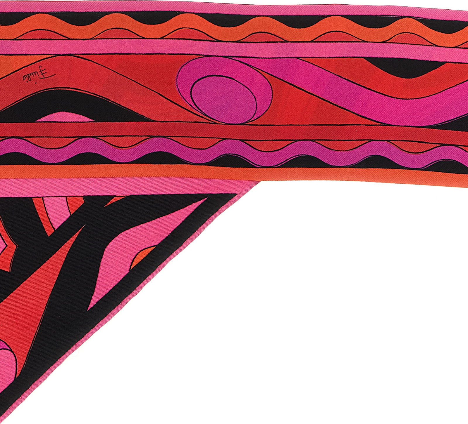 Scarf Emilio Pucci Fuchsia Silk Foulard