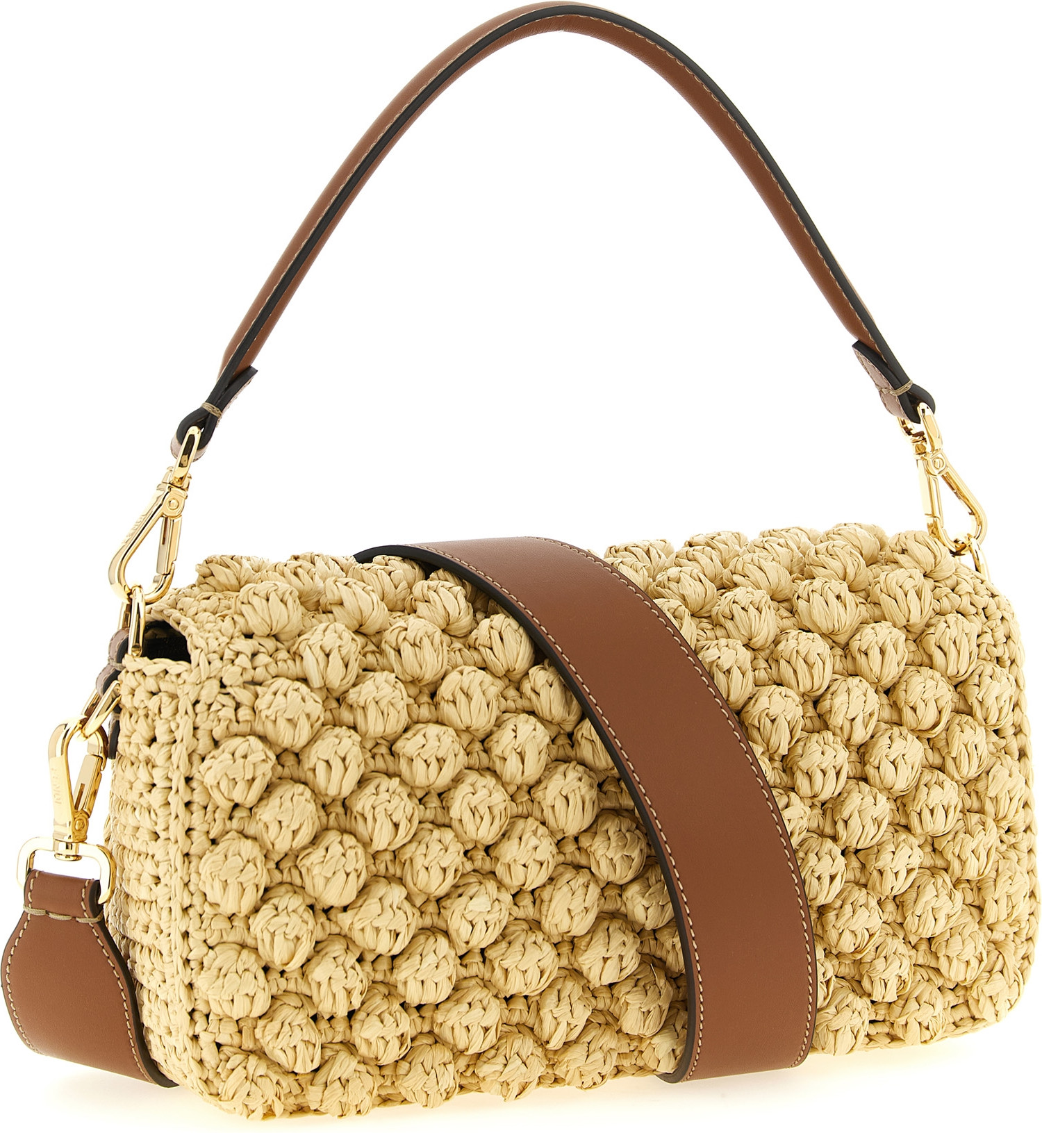 Shoulder Bag Fendi Beige Calfskin