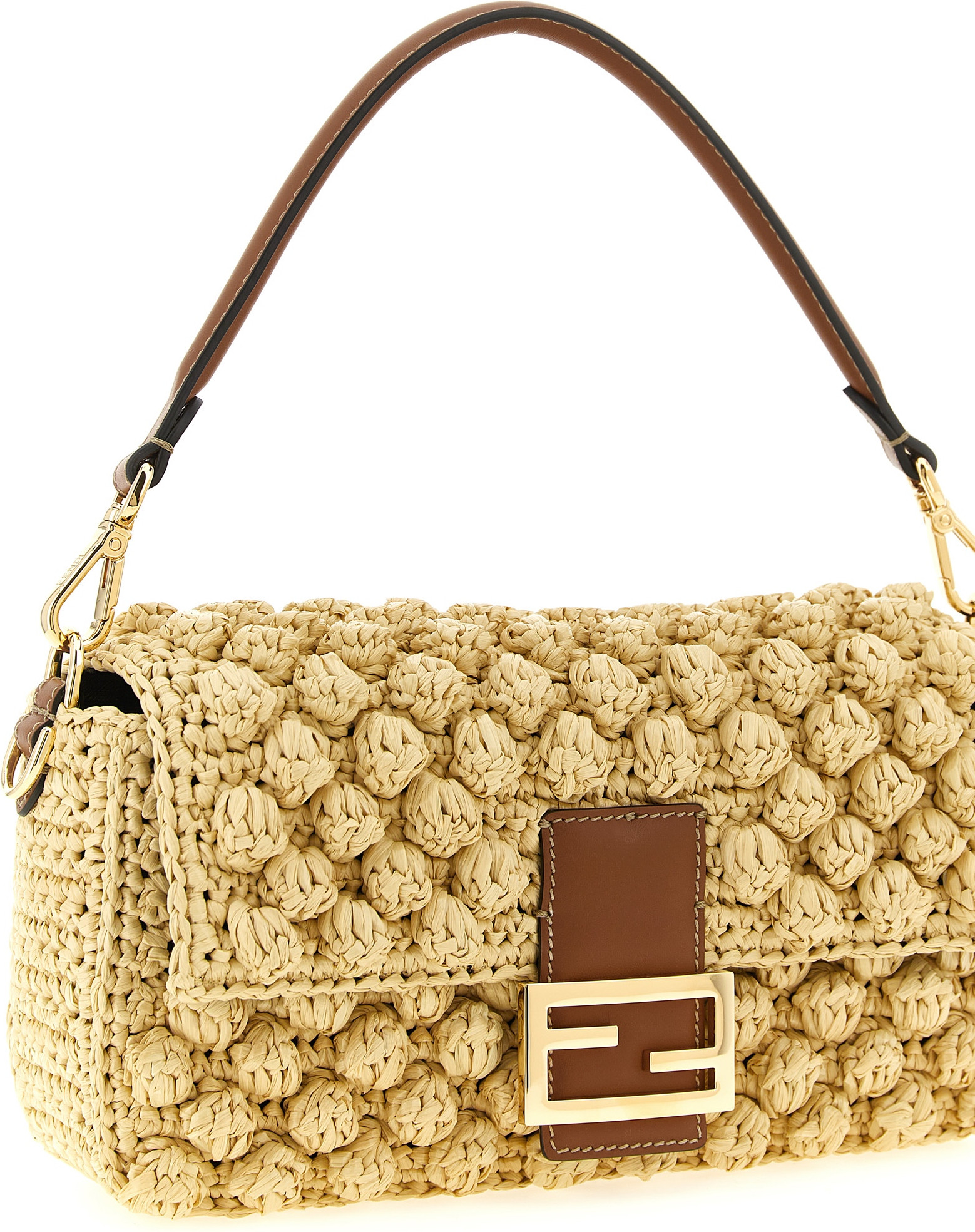 Shoulder Bag Fendi Beige Calfskin