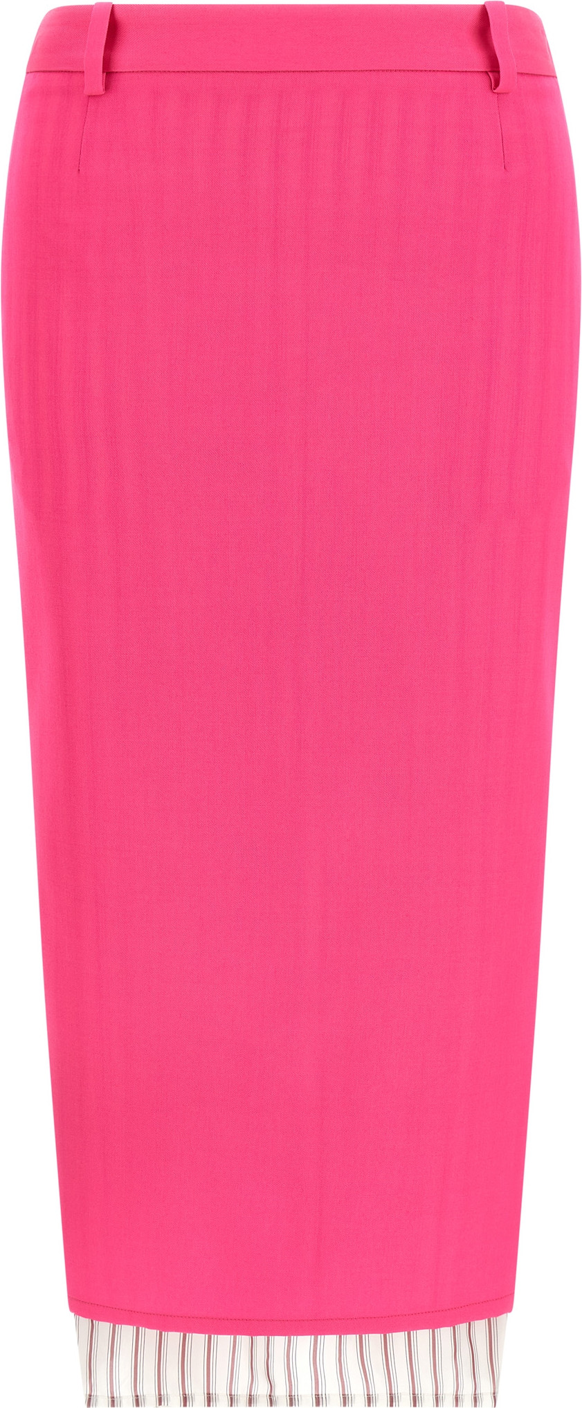 Ko'ylak The Attico Fuchsia Virgin Wool Midi Skirt