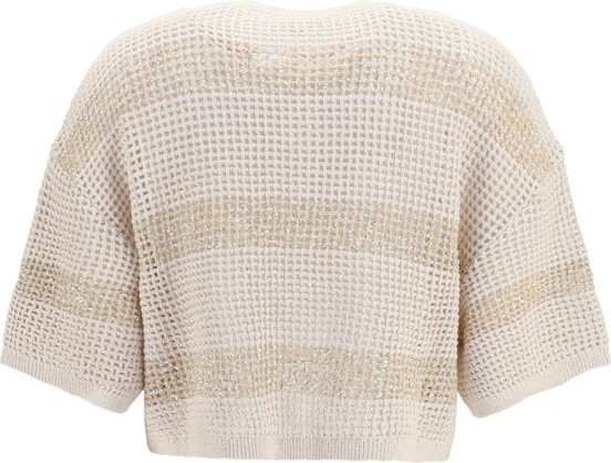 Кардиган Brunello Cucinelli Бежевый хлопковый кардиган