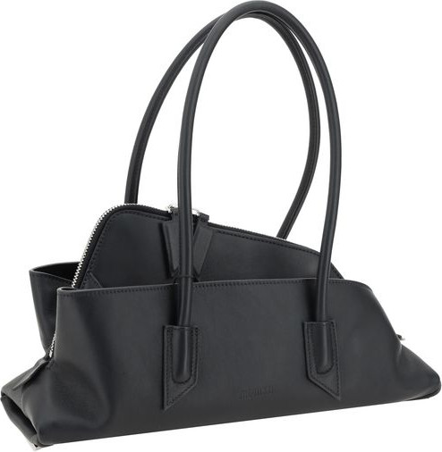 Shoulder Bag The Attico Black Calf Leather Bos Taurus