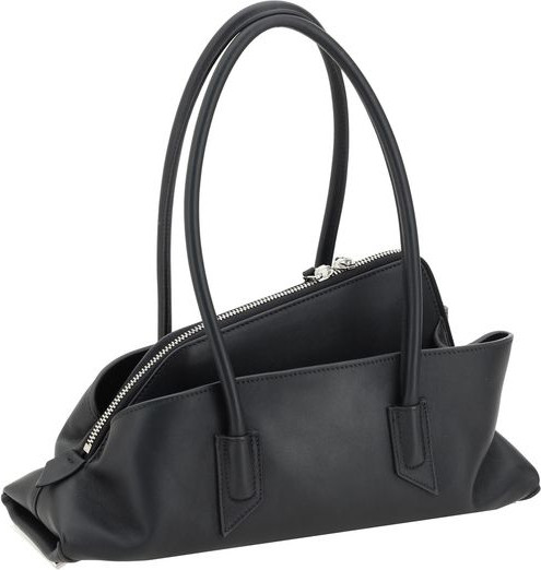 Shoulder Bag The Attico Black Calf Leather Bos Taurus