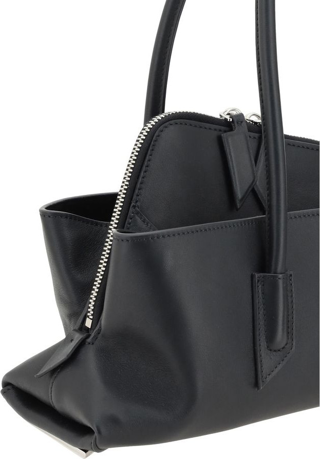 Shoulder Bag The Attico Black Calf Leather Bos Taurus