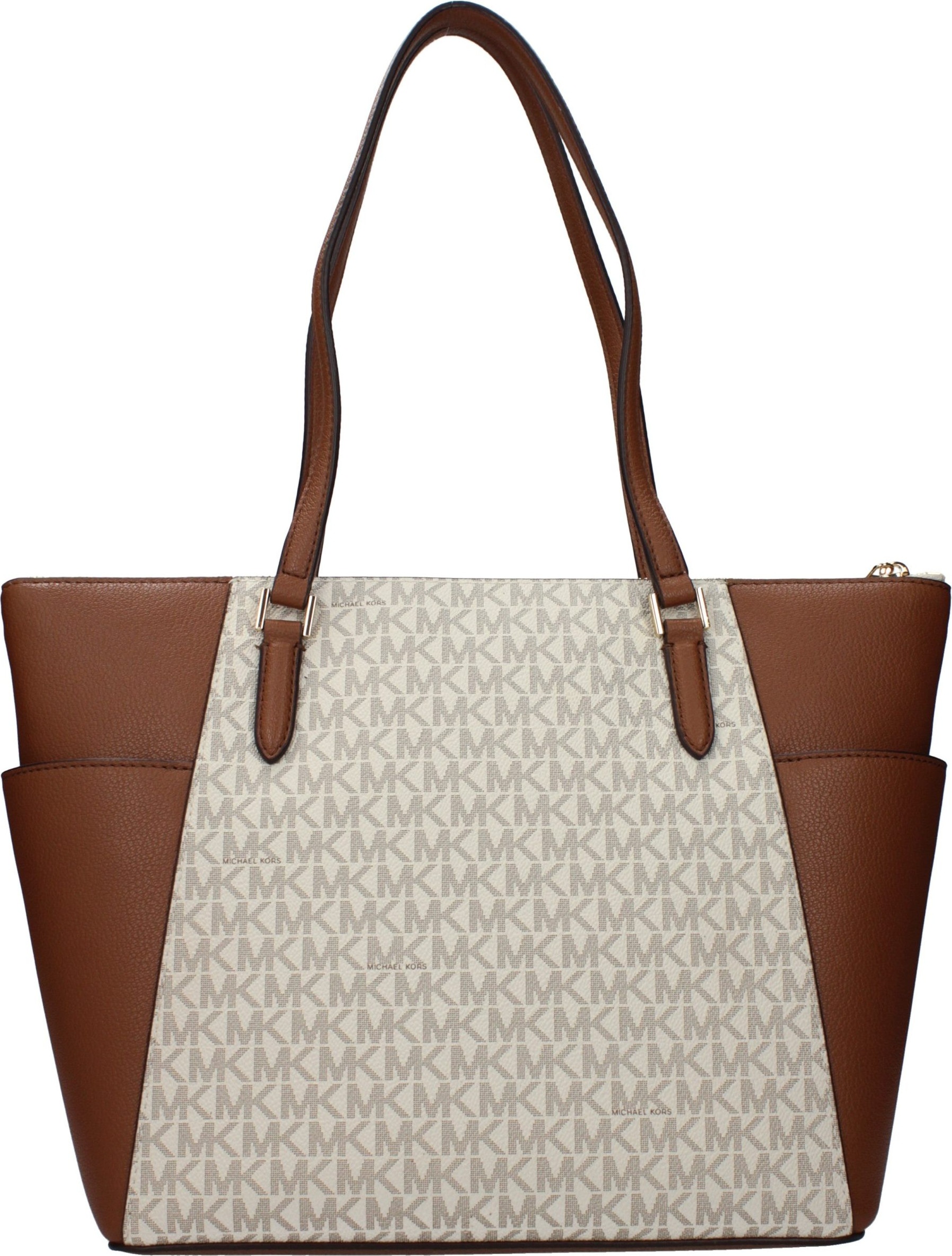 Beige Ledertasche Michael Kors