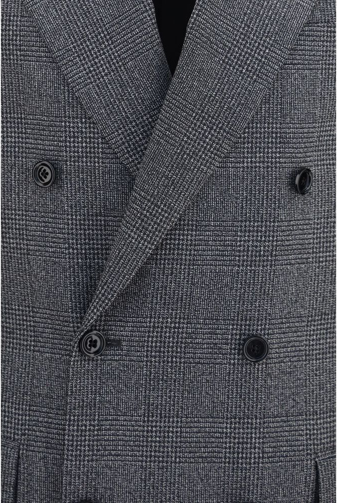 Blazer Lardini Gray Wool Oves Aries