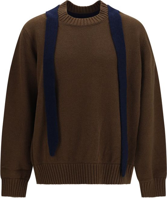 Sweatshirt Sacai Brown Wool Oves Aries