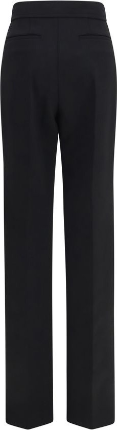 Flared Pants Valentino Garavani Black Wool Oves Aries